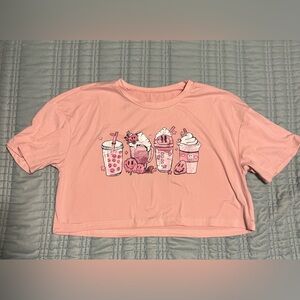 SHEIN Light Pink Casual crop Top-Size s